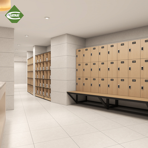 Armoires de <span class=keywords><strong>rangement</strong></span> modulaires Cartmay pour vestiaires, <span class=keywords><strong>casiers</strong></span> en bois avec banc et serrure à code numérique pour les écoles, les piscines, les gymnases - Product Image 5