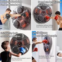 Machine de boxe intelligente 2024 mise à niveau avec gant de boxe Machine de boxe avec éboulis d'affichage intelligent