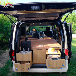 Boîte de cuisine extensible légère en bois CanRun pour <span class=keywords><strong>camping</strong></span>-<span class=keywords><strong>car</strong></span> et caravane, pour coffre de véhicule - Product Image 2