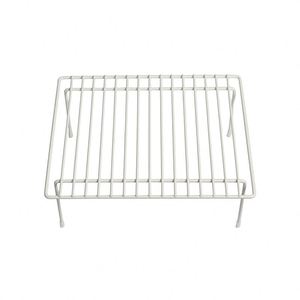 <b>White</b> Freestanding Kitchen Cabinet with Rust-Resistant Coating Steel Metal Frame Plate <b>Display</b> Tableware Holder - Product Image 5