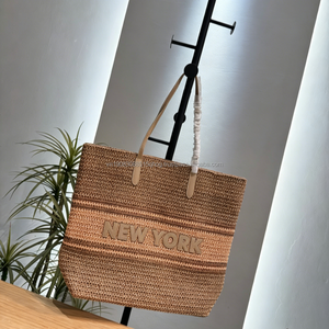Nouveauté 2026 : Sacs fourre-tout tissés en paille de créateur pour femmes, best-sellers de New York – Sacs à bandoulière d'été pour la plage, sacs à main pour femmes (Bolsos Coachings) - Product Image 3