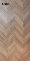 Parquet en chêne contrecollé à chevrons, trois couches, moderne, système de pose à clipser, pour salon, 1910x192mm, 15mm, AC4, E1, toucher doux, 4 couleurs, CE