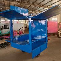 Tricycle Électrique de Restauration Rapide pour Crèmes Glacées, Remorque Mobile de Vente de Snacks à Carrosserie Fermée pour Centres Commerciaux, Événements et Parcs d'Attractions