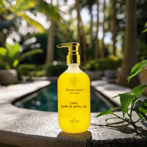 אישית 500 מ "ל מקלחת צמחי ג 'ל ג' ל רחצה חינם שמן אפקט בוויטמין e עלה מרענן נוזלי מזין - Product Image 1