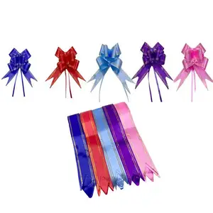 Large Random Color Gift Wrapping Bow Butterfly Knot Pull Bow Ribbon For Christmas Present Basket Gift Wrapping Decorative