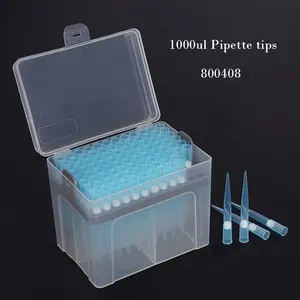 Plastic PP Liquid Transfer Universal Blue Aerosol Filter Tips 1000uL Extended Length Pipette Tips