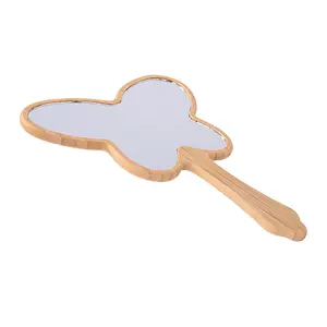 Miroir cosmétique à main avec logo personnalisé Mini miroir compact de poche mignon pour maquillage vanité fille