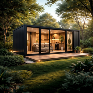 Casa Contenedor Modular Prefabricada, Cabaña Portátil con Baño y Cocina para Hotel, Oficina, Tienda, Almacén y Terrenos Vacíos - Product Image 1