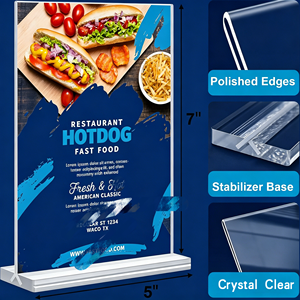 ป้ายอะคริลิคสีสันสดใสสำหรับตั้งโต๊ะ ป้ายชื่อโต๊ะสีตามสั่ง สำหรับงานอีเว้นท์และปาร์ตี้ที่มีธีมแบรนด์ - Product Image 3