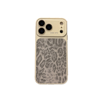Coque de téléphone tendance à motif léopard pleine surface avec grandes ouvertures, compatible iPhone 18, 17 Pro Max, 16, 14/15