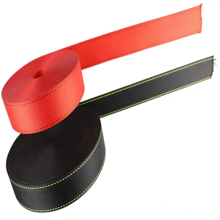 Hoge Sterkte 100% Polyester Tape Webbing Sling Veiligheidsgordel Singels Band Veiligheidsharnas Webbing Voor Harness