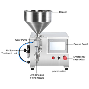 Máquina de llenado de líquidos semiautomática de sobremesa para mermelada, detergente, aceite esencial, crema, miel, salsa, jabón de lavandería y kétchup - Product Image 5