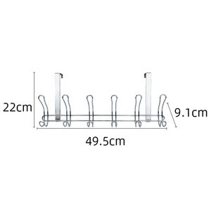 Organizer per la casa sopra il gancio della porta 12 gancio di arresto della porta in metallo decorativo sopra la porta gancio appendiabiti per appendiabiti - Product Image 6