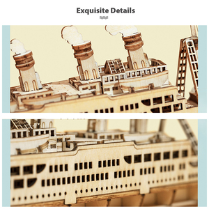 Robotime US Warehouse DIY Assembly <strong>Cruise</strong> <strong>Ship</strong> Model TG306 Educational <strong>Toys</strong> 3D Wooden Puzzle - Product Image 4