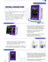 Pompe d'alimentation entérale, pompe de nutrition entérale, pompe de nutrition pour soins intensifs, utilisation hospitalière, écran tactile, modes multiples, fonction de chauffage