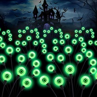 Lampes solaires LED d'Halloween pour l'extérieur, yeux de fantôme, étanches IP65, pour cour, jardin, pelouse
