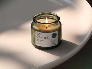 Bougie d'aromathérapie moderne de haute qualité avec bouchon en liège Ornements cadeaux en forme de bouteille de pharmacie pour les barres d'accompagnement de fête de yoga d'<span class=keywords><strong>anniversaire</strong></span> - Product Image 6