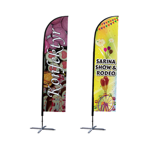 Gran oferta, banderas de jardín baratas, publicidad de poste de fibra de vidrio, Bandera de hoja de playa, banderas de plumas personalizadas - Product Image 2