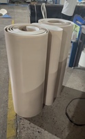 Bande transporteuse YUPHENG en PU vert avec surface PTFE 1400x1000x1.5, bande de guidage résistante au froid -35°C, antiadhésive, vitesse réglable pour