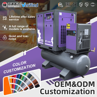 Compresseur d'air industriel 200 litres 2 CV 3 CV avec sécheur, réservoir et filtre pour découpe laser