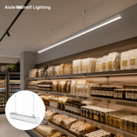 Lentille linéaire optique PMMA AEF-023 à faisceau large de 100 degrés pour éclairage LED en profilé aluminium