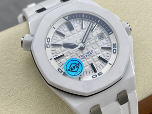 Reloj Mecánico de Lujo de la Mejor Calidad, Resistente al Agua, 42 mm, Fábrica APS, Movimiento ETA 3120, 15707, Reloj de Buceo de Cerámica Blanca - Product Image 2