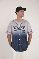 Ensemble de maillots de baseball personnalisés en polyester 100 % sur mesure avec logo du nom de l'équipe, anti-bactérien et séchage rapide pour équipes sportives