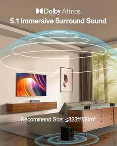 Sistema de Sonido Envolvente 5.1 con Dolby Atmos y Subwoofer Inalámbrico, Cine en Casa Bluetooth de 410W - Product Image 6