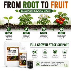 Fertilizzante Organico a Base di Amminoacidi per Piante, Uso Agricolo, Migliora la Crescita e il Rendimento delle Colture e la Salute del Suolo - Product Image 1