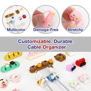 Clips de cable de silicona autoadhesivos de primera calidad 1 ranura 3M amarillo impermeable respetuoso con el medio ambiente gestión de cables portátil para armario - Product Image 2