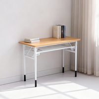 Bureau portable multifonctionnel robuste pour le bureau, le pique-nique, la table à café, table pliante, cadre métallique stable pour une utilisation en intérieur