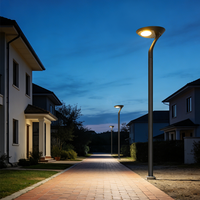 Lampe Solaire Moderne pour Aménagement Paysager 36W 5054 LED IP65, Éclairage Extérieur Solaire pour Jardin, Villa, Parking et Éclairage Communautaire