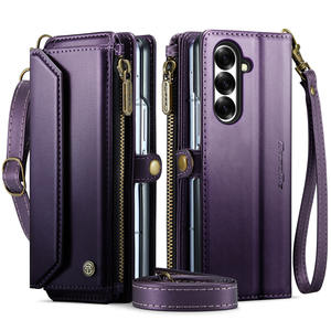 กระเป๋าถือแฟชั่นธุรกิจพรีเมี่ยมแบบพับได้เคสหนัง PU ให้ความรู้สึกผิวสัมผัสกับซิปเคสโทรศัพท์สำหรับ Samsung <span class=keywords><strong>Galaxy</strong></span> <span class=keywords><strong>Z</strong></span> Folding 7 6 - Product Image 1