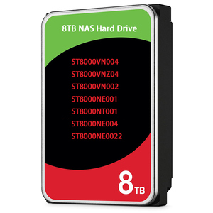 Disco Duro ST8000VN004 Iron WolfPro de 8 TB, Interno, 3.5'', SATA 6 Gb/s, 7200 rpm, 256 MB, para NAS RAID, ST6000NE000, <span class=keywords><strong>ST8000NE001</strong></span> - Product Image 1