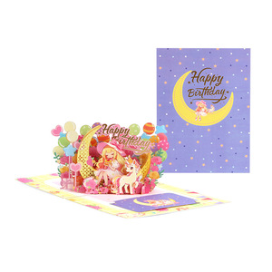 Nouvelle carte de vœux 3D pop-up en papier « New Moon <span class=keywords><strong>Maiden</strong></span> » 2026, finition mate, créative, faite à la main, mini cadeau d'anniversaire, bienvenue, minimaliste - Product Image 5