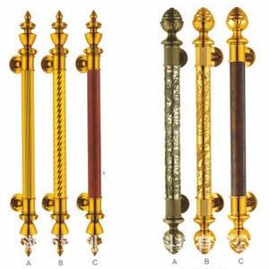 Manijas de puerta europeas de acero inoxidable, tiradores para puertas de entrada, fácil instalación, diseño ambidiestro para puertas de madera y vidrio - Product Image 1