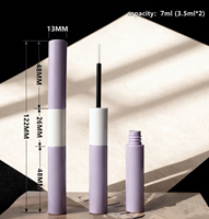 Tube à cils double tête 7 ml, tube blanc vide, flacon pour extension de cils, flacon de colle pour faux cils – Vente chaude