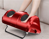 Masseur de pieds chauffant et vibrant avec contrôle de la minuterie, alimentation secteur, technologie d'acupression, compression d'air, massage des tissus profonds amélioré