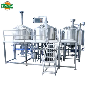 3500L 30BBL蒸汽4容器酿造水壶酿造微型啤酒厂设备