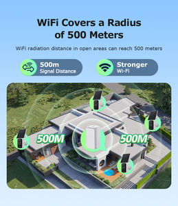Kit de Cámara WiFi Solar SECTEC de 4 Canales con Transmisión de Larga Distancia de 500M y Extensor de Alcance de 12MP, Sensor CMOS a Prueba de Agua IP66 y Conectar y Usar - Product Image 5
