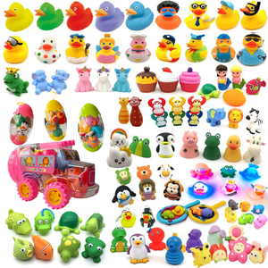 Promotionnel personnalisé assorti imprimé canard jouets de bain Animal-thème lesté flottant course canards en caoutchouc vinyle PVC pour bébé jouant - Product Image 3