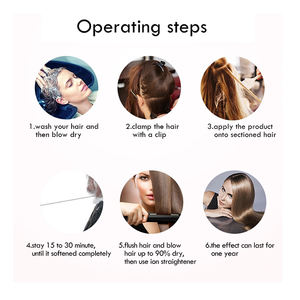 Purc-shampoing réparateur pour cheveux abîmés, prix d'usine, sans formaldéhyde, lissage, traitement à la kératine - Product Image 5