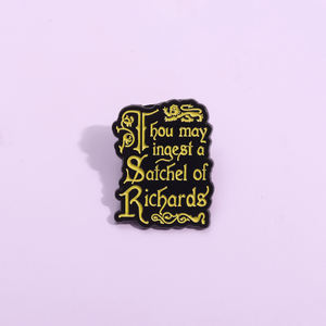 魔法咒语珐琅别针经典电影线条来自巫师书籍续集胸针翻领徽章惊险的暗黑破坏神珠宝粉丝礼物 - Product Image 3