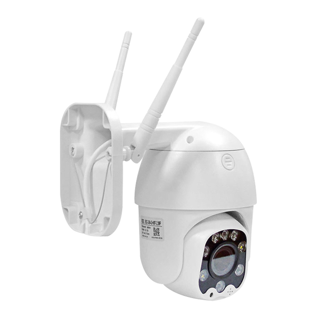 Wireless Security Camera 1080P HD PTZ Dome IP Outdoor Home CCTV Optical Zoom Night Vision CMOS SD Card Cloud Two-Way Audio