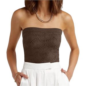 FOXA – Haut court tricoté pour femme, motif gaufré, respirant, idéal pour l'été - Product Image 2