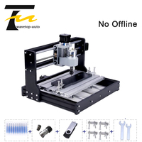 Mesin Router CNC Pengukir Laser 3018 PRO, Mesin Router Mini DIY GRBL ER11 untuk Kayu PCB PVC dengan Pengontrol Offline