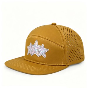 หมวกเบสบอลผ้าแคนวาสกันน้ำปรับได้พร้อมโลโก้แบบกำหนดเอง, หมวก Snapback สีพื้นสำหรับผู้ใหญ่สวมใส่ลำลองกลางแจ้ง - Product Image 1