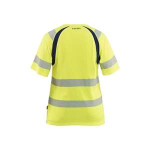 BLAKLADER - 350325373389XXL Women’s <b>Hi</b>-<b>Vis</b> t-shirt Yellow/Navy <b>blue</b> - EAN 7330509894484 <b>HI</b>-<b>VIS</b> WORKWEAR - Product Image 2