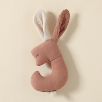 JET NEW Montessori - Jouet éducatif interactif en tissu en forme de lapin pour apaiser le sommeil des enfants, marionnette à main pour 4-6 ans