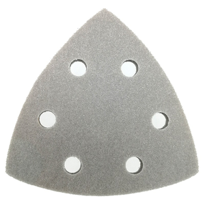 90*90*90mm 마우스 스폰지 6 개의 구멍이있는 모래 습식 및 건식 샌딩 스폰지 연마 도구 용 삼각형 폼 사포 연마 연삭 - Product Image 6